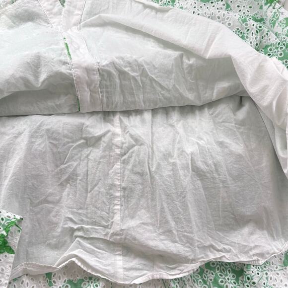 Rachel Parcell Stencil Eyelet Puff Sleeve Floral Midi Dress Size Medium Cottage - Picture 6 of 13